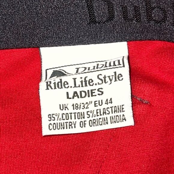 Dublin Womens/Ladies Supa-fit Euro Seat Zip Up Jodphur riding pants Sz US 32W - Picture 5 of 9